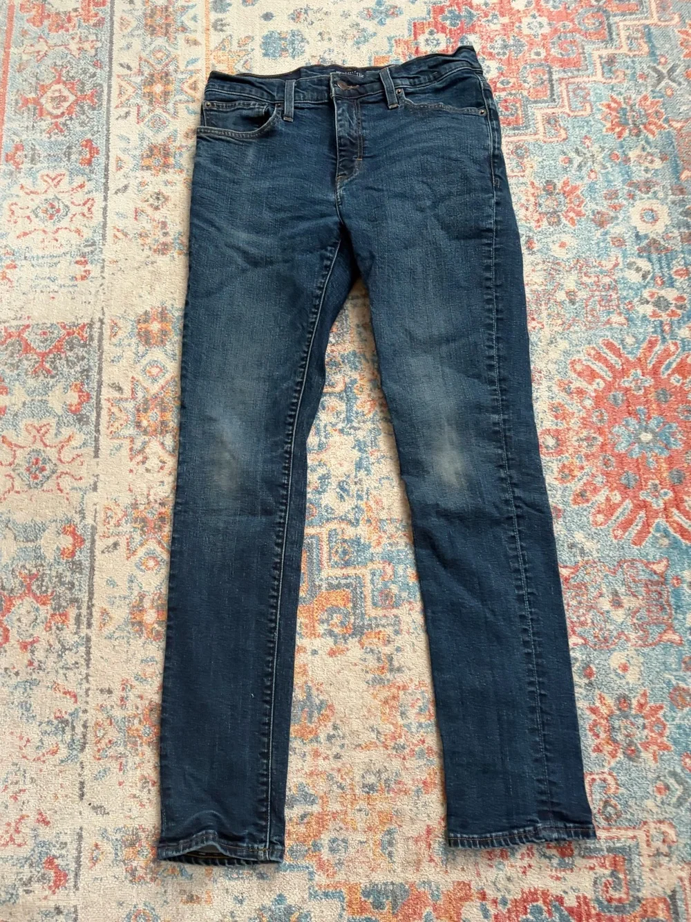 J.Crew flex slim dark rinse straight leg jeans